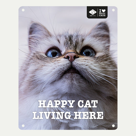 I LOVE Happy Cats bord 'living here'